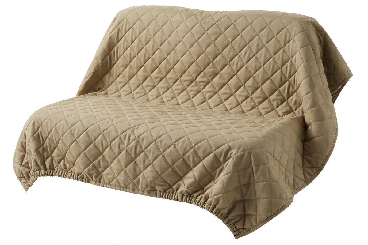 Khaki Golf Cart Seat Cover (Premium Comfort Series)